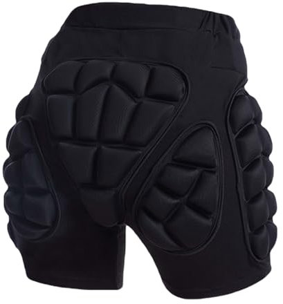 XBOKA Schützende, gepolsterte Shorts, 3D-Schutz, Hüft- und Gesäß-Shorts, Crash-Pad für Ski, Snowboard, Skateboarding