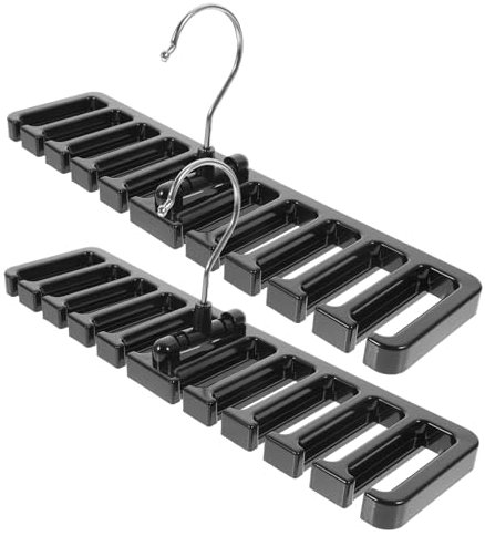 TOKIDNY 2 Stück Kleiderschrank Organizer Aus Robustem Material Mehrfach Gürtelhalter Krawattenaufhänger Für Schals Und Gürtel Zuhause