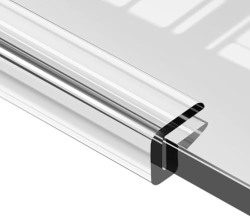 YHXAIQ Kantenschutz Transparent U-Profil Kunststoff, Weich Kollisionsvermeidung für Möbelkantenband (0,5-26mm Dicke), Tischkantenschutz Transparent Schneidbar(24-26 mm)