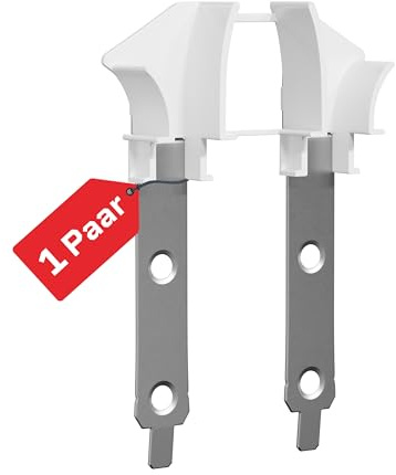 BAUHELD Einlauftrichter-Rolladen Universal Weiß Einlaufbreite 12mm - 1 Paar