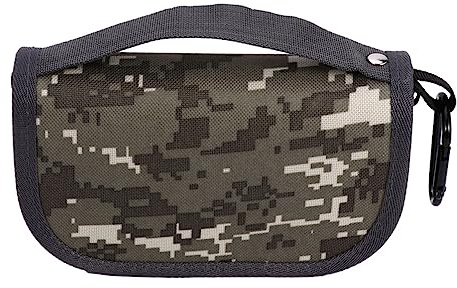 LIOOBO Camouflage Eva Angelköder Tasche Wasserfest Kratzfest Angeltasche Mit Reißverschluss Klein Tragbar Für Angelgeräte Aufbewahrung