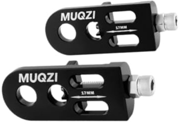 Lot de 2 tendeurs de chaîne de vélo légers pour BMX VTT Noir 72,7 x 26,5 x 14,2 mm
