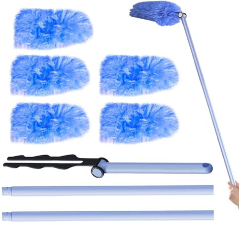 Plumeros De Limpieza Lavables Limpiador De Telarañas Multiusos Húmedo O