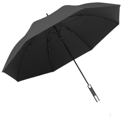 JVNALwnkv Automatischer Faltbarer Regenschirm, Regenschirme for den, einfacher doppelter Golfschirm, Herren- und Damen-Business-Regenschirm, großer mit langem Griff, Outdoor-Regenschirme