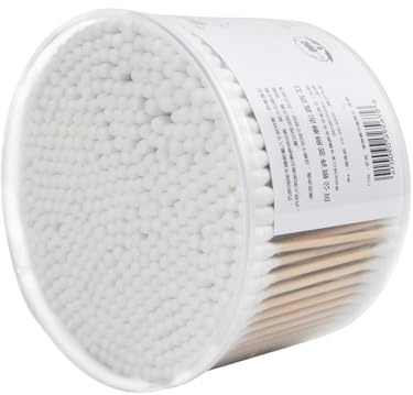 500 Pezzi Bastoncini di Ovatta, Bastoncini Cotonati, Cotton Fioc per Tamponi di Cotone, Cotton Fioc di Bambù, bastoncini di cotone di Bambù per la Cura delle Orecchie e Il Trucco