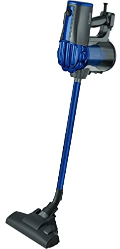 Aspirateur sans fil - Aspirateur de table - Aspirateur à main - Petit aspirateur sans fil - balai aspirateur nettoyant - Aspirateur à main - 600 Watts - 2 en 1 - Avec balai - Eco-Cyclon - Gris/Bleu