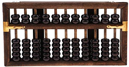 Tubayia Boulier de Perles en Bois Vintage Chinois Abaque de 11 ??Rangs Outil de Calcul pour Enfants Adulte