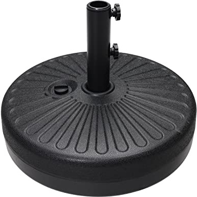 ABCCANOPY 22 kg Schirmständer, wassergefüllt, für Markt, Terrasse, Outdoor, robuster Schirmhalter (schwarz)