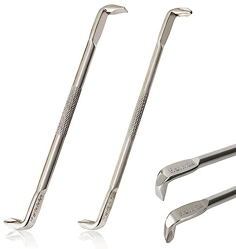 Hakkin 2PCS Offset Screwdriver Set S2 Steel Z-Type Double Head Offset Magnetic Screwdriver Right Angle Screwdriver with Phillips Slotted 15mm Flat Elbow Design for Tight Space Operation - 130mm