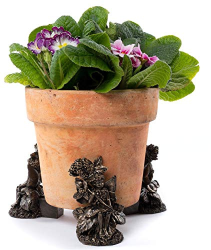 Potty Feet Flower Fairies Blackberry Fairy Figures Plant Pot Feet Planter Riser - Pot Support Feet- 3pcs