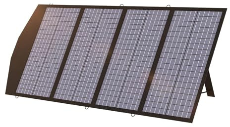 ALLPOWERS Cargador de panel solar portátil de 120 W para teléfono celular, panel solar plegable IP66 impermeable con salida MC- 4, CC y USB, para generador solar, banco de energía, batería de coche de