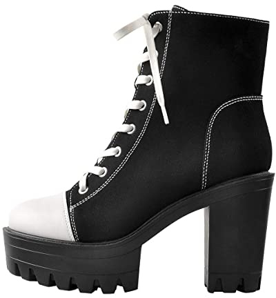 Only maker Damen Plateau Stiefeletten Blockabsatz