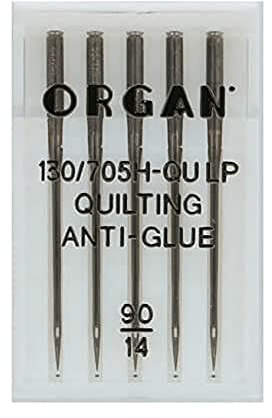 ORGAN NEEDLES 5433090 Maschinennadeln, Silber, 90/14 Größe, 5 Count