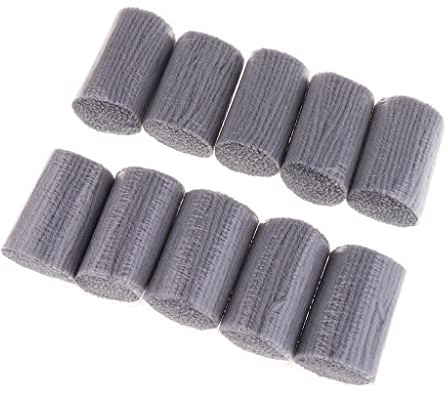 Zalati Acrylic Yarn, 10 Bundle - Knotting & Crochet Yarn for Knotted Carpet/Pillows/Latch Hook - Handicrafts & Home Textiles - 2.36 inch Length - Grey