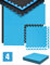 eyepower 2cm Extra-Dick: 1m² 4 Große EVA 50x50 Trainingsmatte - Bodenschutzmatte Turnmatte Fitness Sport Matte Fitnessraum Puzzlematte Fitnessmatte Sportmatte Bodenmatte mit kleinen optischen Mängeln