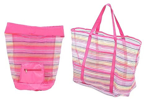 VICASKY 2 Piezas Mochila Almacenamiento Playa Bolsa Coleccionista Juguete Arena Juguetes Los Niños Caparazón Bolsa Baño Bolsa Rejilla Con Tela Oxford Viajar