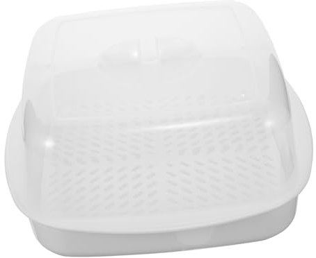 Mikinona Mikrowellen Dampfgarer Pp Mit Transparentem Deckel Temperaturbeständig Wabenförmiges Design Für Schnelles Garen Kältefest Mikrowellenzubehör Für Schonendes