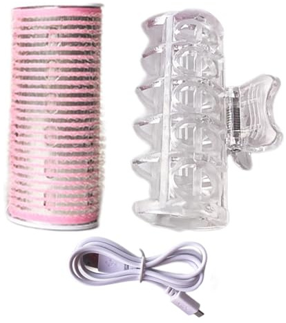 Siuwddee Rizadores de pelo con rodillos calientes, rulos autoadhesivos - Rodillo de pelo USB - Rizadores de pelo portátiles, rizadores de pelo eléctricos, herramientas de peinado para rizar el