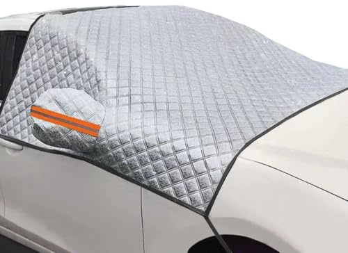 MOCNT Copri Parabrezza Auto Copertura Parabrezza Auto Inverno Spesso Telo Anteriore per Parabrezza Antighiaccio Antigelo Protezione Parabrezza Copertura Parasole 238x148cm