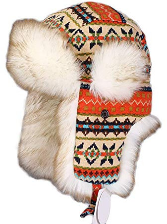 ASerZenith Wintermützen, Hut Hüte Mütze Winddichte Fliegermütze Winter Warm halten für Erwachsene/Kinder 52-60cm(Black-56cm)