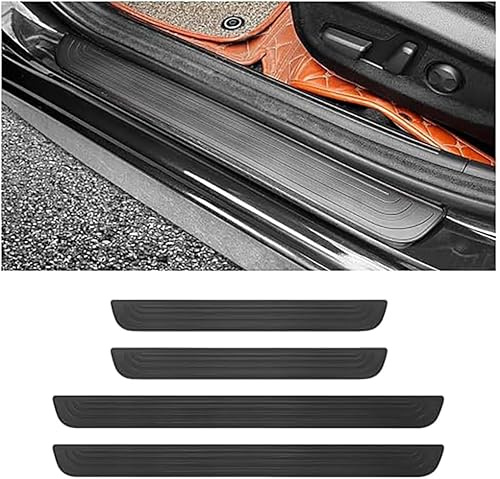 IXEUYN Protection Seuil de Porte de Voiture pour Ford Ranger Wildtrak 2015-2021, Autocollant de Seuil de Porte en Fibre Protection Anti-Rayure Garnitures De Seuil PortièRe Accessoire