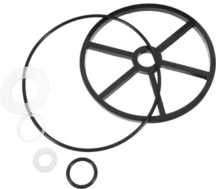 Toyvian Kit de Juntas Tóricas de Goma Negras para Válvula de Filtro de Piscina, Sello de Repuesto Fácil de Instalar para Mantener Equipo de Piscina, Paquete de 1 Set