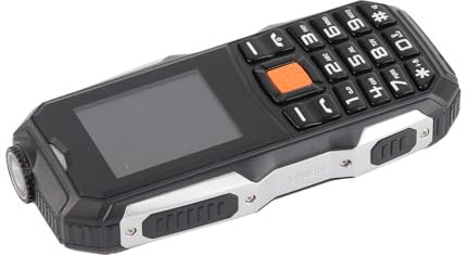 Rugged Feature Phone Unlocked, 2800mAh Standby Seniors Cellphone 1.8in Screen Dual SIM SIM- Mobile Phones Phone Basic Cell with Flashlight Radio Big Button L Green Noise (Black)