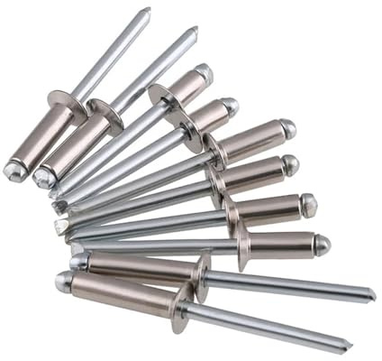 XAOLIUZi 10-25pcs 304 Stainless Steel M3.2 M4 M5 Countersunk Blind Rivet Pop Round Head Decoration Nail Rivet Exhaust Rivet Pop Pull Rivet(M4x12 (20pcs))