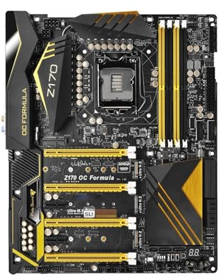 Processore Scheda madre Fit For ASRock Z170 OC Formula Intel Z170 LGA 1151 supporta i7-7700K 6700 i5-7600K 6600 i3-7350K 6320 CPU M.2 NVME DDR4 64 GB