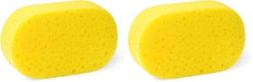 PARENCE.- Esponja de Baño Vegetal Natural – Ducha, Cuerpo y Rostro – Dimensiones: 13x11x7 cm (Paquete de 2)