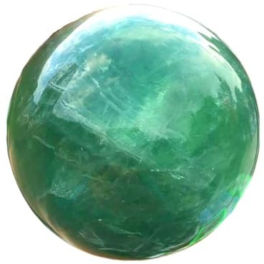 VWWJCCRO 1 Bola de Cristal Grande 30 mm, Piedra Globo Verde