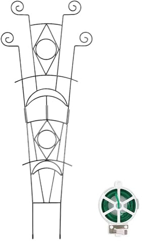 Rankhilfe für Kletterpflanzen Indoor | 2-teilige Metall Rankhilfe für den Garten - Pflanzenstütze für Kletterpflanzen - für Gartenliebhaber, Garten, Wohnung, Balkon, Gewächshaus, Terrasse, Hof, Zimmer
