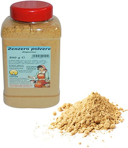 500 g jengibre en polvo en dispensador para aromatizar tartas, galletas y dulces