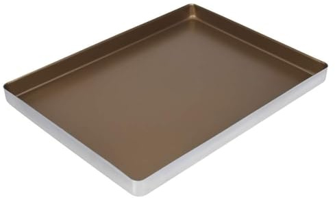 HERCHR Teglia Da Forno Antiaderente, Lega Di Alluminio Vassoio Rettangolare Antiaderente E Facile Da Sformare Per Pane, Biscotti, Pizza E Torte,15.7 * 11.8 * 1.1in