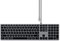 SATECHI Teclado con Cable Slim W3, Teclado Iluminado QWERTY Americano con Teclado Numérico, Retroiluminado, USB-C, para MacBook Pro/Air, iPad Pro/Air, Mac Mini, iMac y más - Distribución US, Gris