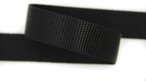 30mm | 5m Gurtband | Farbauswahl I 100% Polypropylen (schwarz, 20mm)