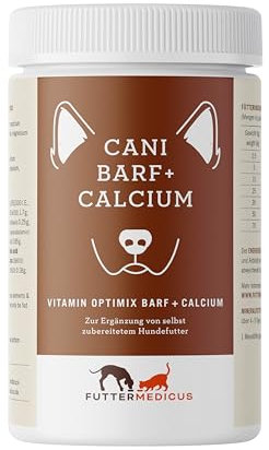 Futtermedicus Optimix Barf Plus Calcium | 1500 g | Ergänzungsfuttermittel für Hunde | Zum BARFen mit Fleisch, Gemüse & Öl | Mit Allen notwendigen Mineralstoffen & Vitaminen
