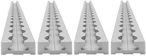 lasiprofi Airlineschiene eckig: 34 x 13 mm, 2.000 mm, 3er Set | Zurrschiene | 200 cm | kompatibel mit Fittingen | Silber eloxiert | für Transporter, Wohnwagen, Sprinter UVM. | Aluminium | 2 m