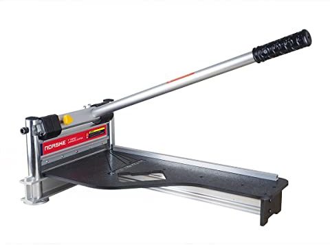 Norske Tools NMAP010 9 Laminate Flooring and Siding Cutter with Heavy Duty Fixed Aluminum Fence and Built-in Precision Angled Miter Settings Including Knee Pads