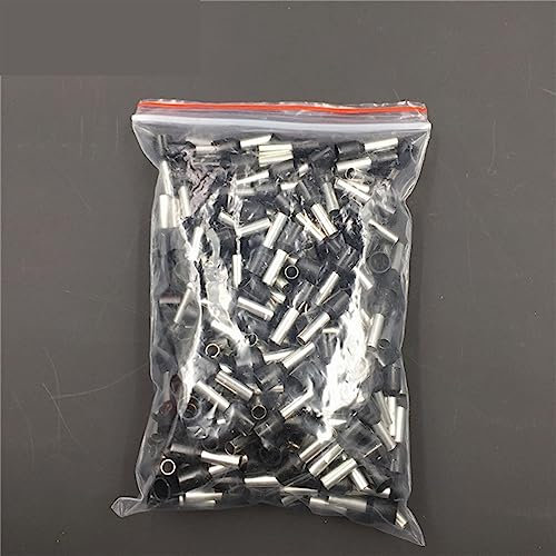 NALsa 1000 Stück E0508 ​​Rohrisolierende isolierte Klemme 0,5 mm2 22 AWG Kabeldrahtverbinder Isolierender Crimp E Schwarz Gelb Blau Rot (Color : Random Mixing)