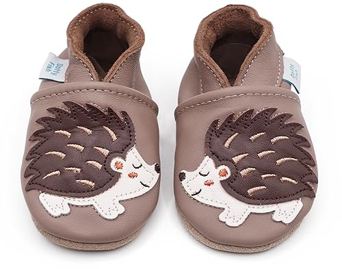 Dotty Fish Scarpe in Pelle Barefoot per Bambini - Riccio 12-18 Mesi