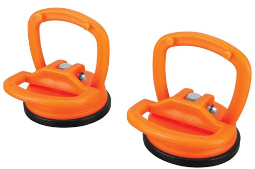PERFORMANCE TOOL W1004-2 extractores de abolladuras con Ventosa de 5 cm Cada uno, Capacidad de Carga de 5,9 kg, Potente para Cristales de Cristal, Cuadrados de Espejo, abolladuras de Coche,