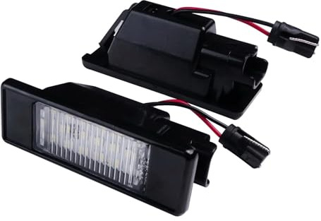 Luci Targa Per Nissan NV200 Per Micra Per Note E11 Per Primera P12 2x Canbus Numero di Licenza LED Luce Targa Lampade 9635678580 Luce targa led