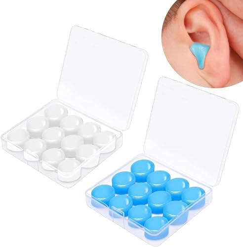 ZKGYUS Tappi per le orecchie per dormire, tappi per le orecchie in silicone, tappi per le orecchie per il nuoto, il sonno, per concerti