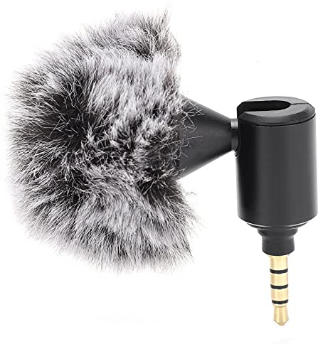 Yctze Mini Microfono da 3,5 Mm, Microfono Lavalier Direzionale Cardioide per Fotocamera Cellulare, Microfono Portatile Plug and Play da Bavero con Angolo Regolabile, Registrazione