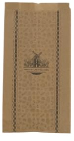 1 000 Sacs à Croissants et Viennoiseries en Papier Brun Ingraissable avec Impression Noire – Sachets Alimentaires Disponibles en Différentes Tailles (Sac101: 12x15cm)