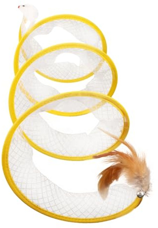 BESPORTBLE Faltbarer Katzentunnel Indoor-Spielset Katzenspielzeug Interaktive Röhren für Haustiere Interactive cat Toy Kitten Tunnel- Kätzchen elastisches Netz