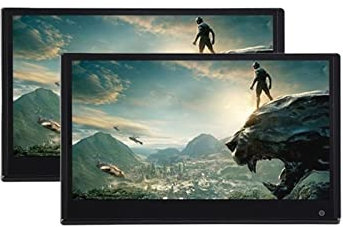 Reposacabezas del coche, Monitor for reposacabezas de 13,3 pulgadas, pantalla táctil IPS, entretenimiento for el asiento trasero del coche, reproductor de vídeo 4K for vehículos, pantalla con espejo,