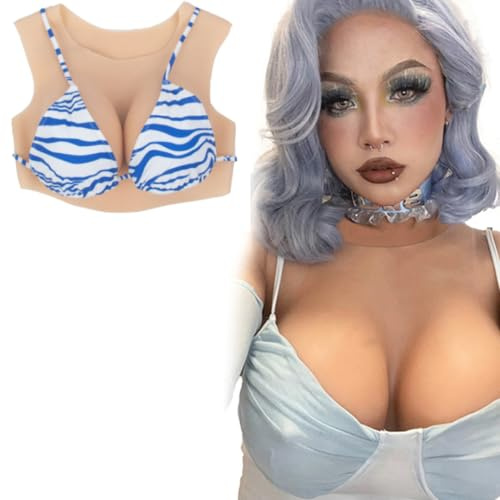 ALZRGORA seno silicone Silicone pettorale Forme di seni falsi Coppa C-G Per Trascina Regina Crossdresser Cosplay