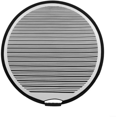 SMZhomeone Panneau réflecteur circulaire pliable à rayures 80 cm Outil essentiel pour la réparation de bosses avec sac de transport pour restaurer efficacement l'apparence du véhicule